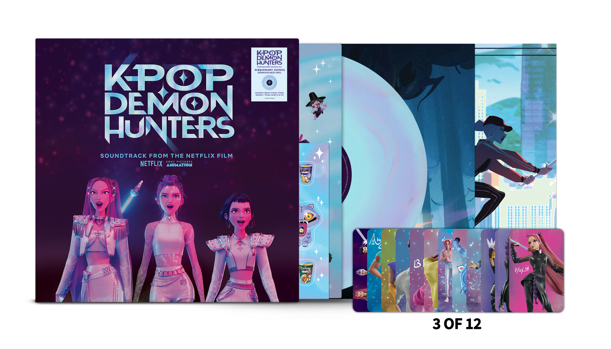 Various Artists - KPop Demon Hunters Anniversary Edition (Honmoon Haze Colored Vinyl, Photo Cards, Stickers) PRE-ORDER - Out 6/19/26