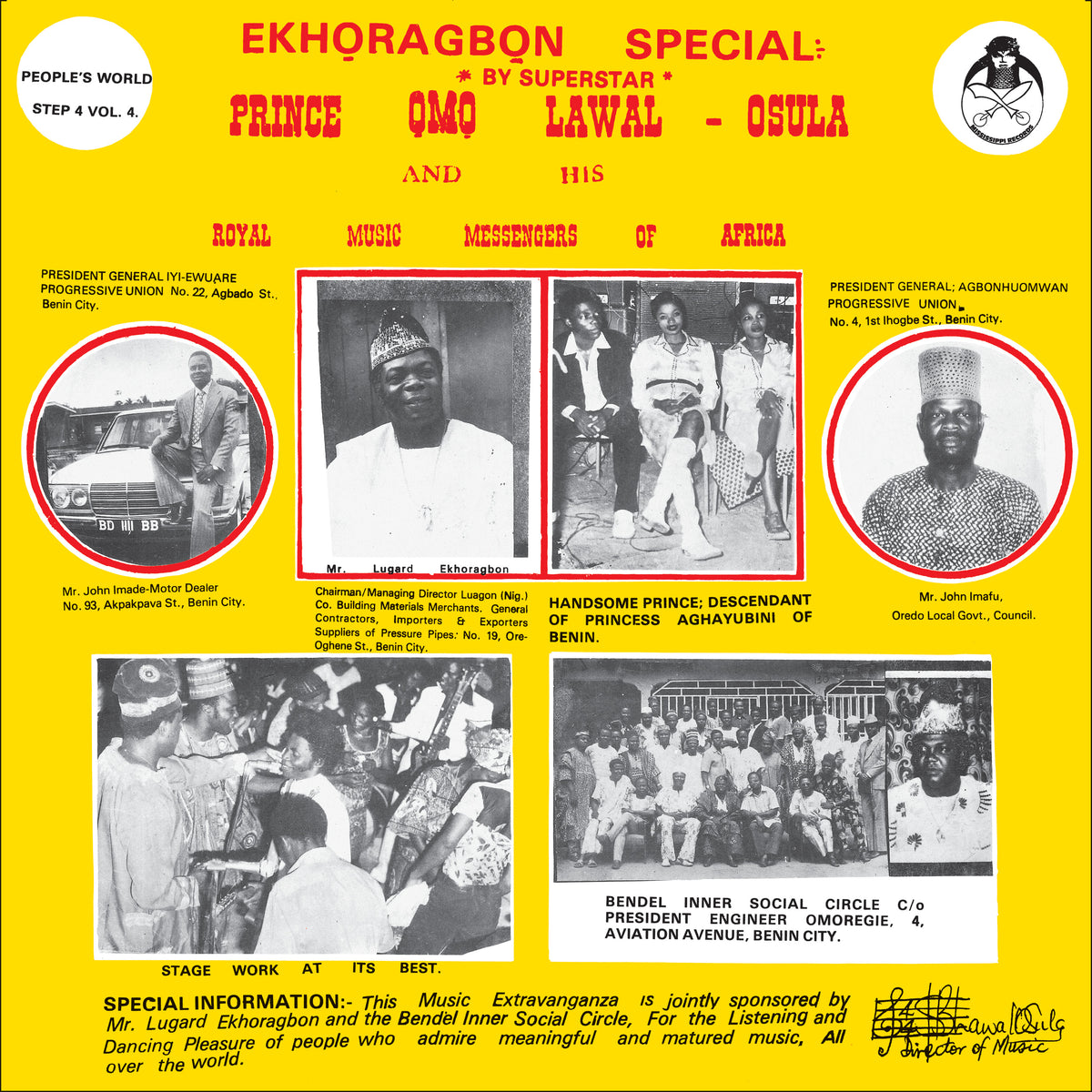Prince Ọmọ Lawal-Osula And His Royal Music Messengers Of Africa - Oru Ye Ye Ye (Vinyl LP) PRE-ORDER - Out 2/5/27