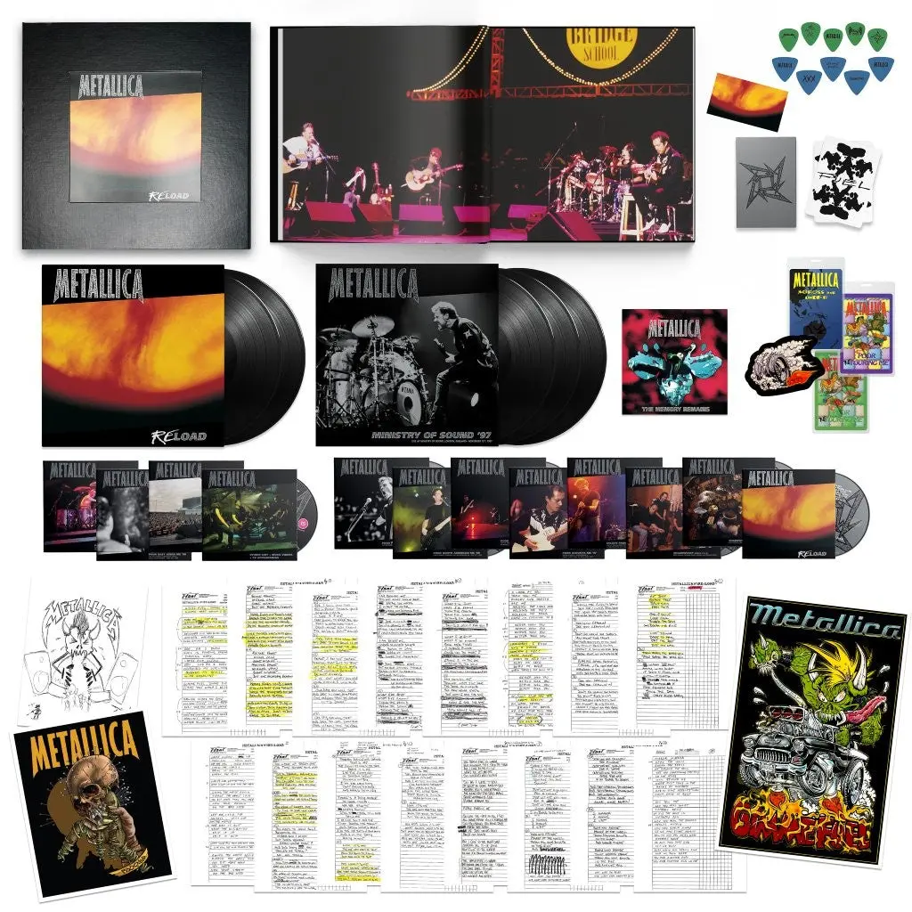 Metallica - ReLoad Remastered Box Set (5LP, 7", 15CDs, 4DVDs + Book) PRE-ORDER - Out 6/26/26