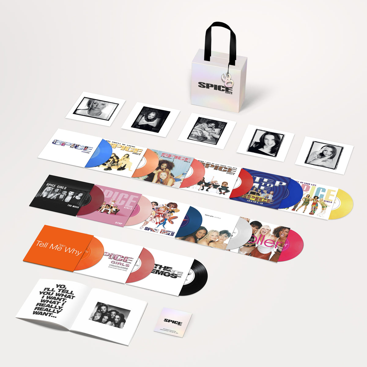 Spice Girls - The Singles Collection (14 Colored 7" Vinyl + 5 Art Cards + Charm) PRE-ORDER - Out 11/6/26