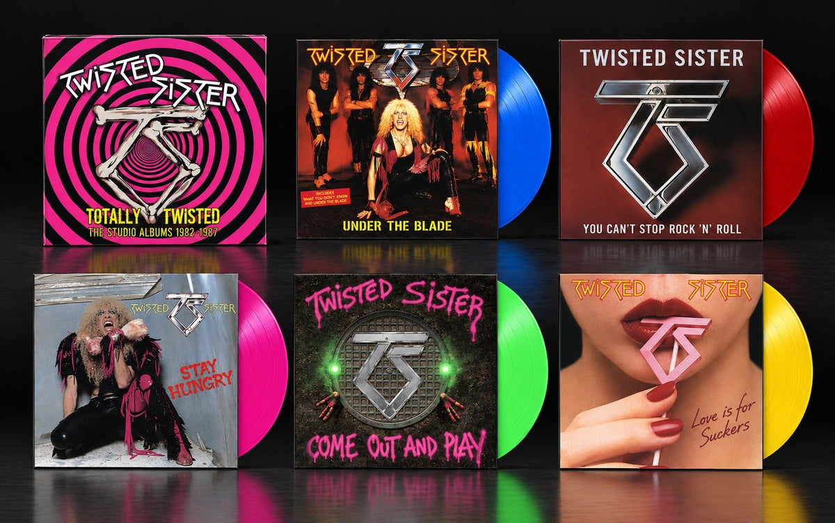 Twisted Sister - Totally Twisted: The Studio Albums 1982-1987 (Limited Edition 5 LP Box Set, Red Blue Green Pink Yellow Vinyl) PRE-ORDER - Out 11/6/26