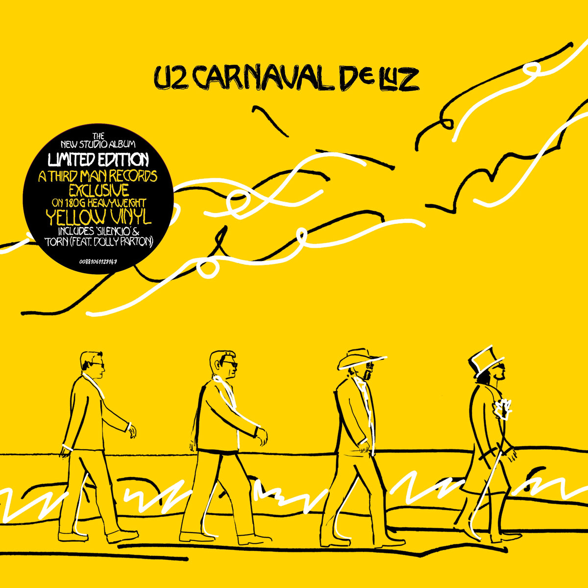 U2 - Carnaval De Luz (Limited Edition Indie Exclusive Yellow Vinyl, Alternate Cover Art) PRE-ORDER - Out 11/13/26