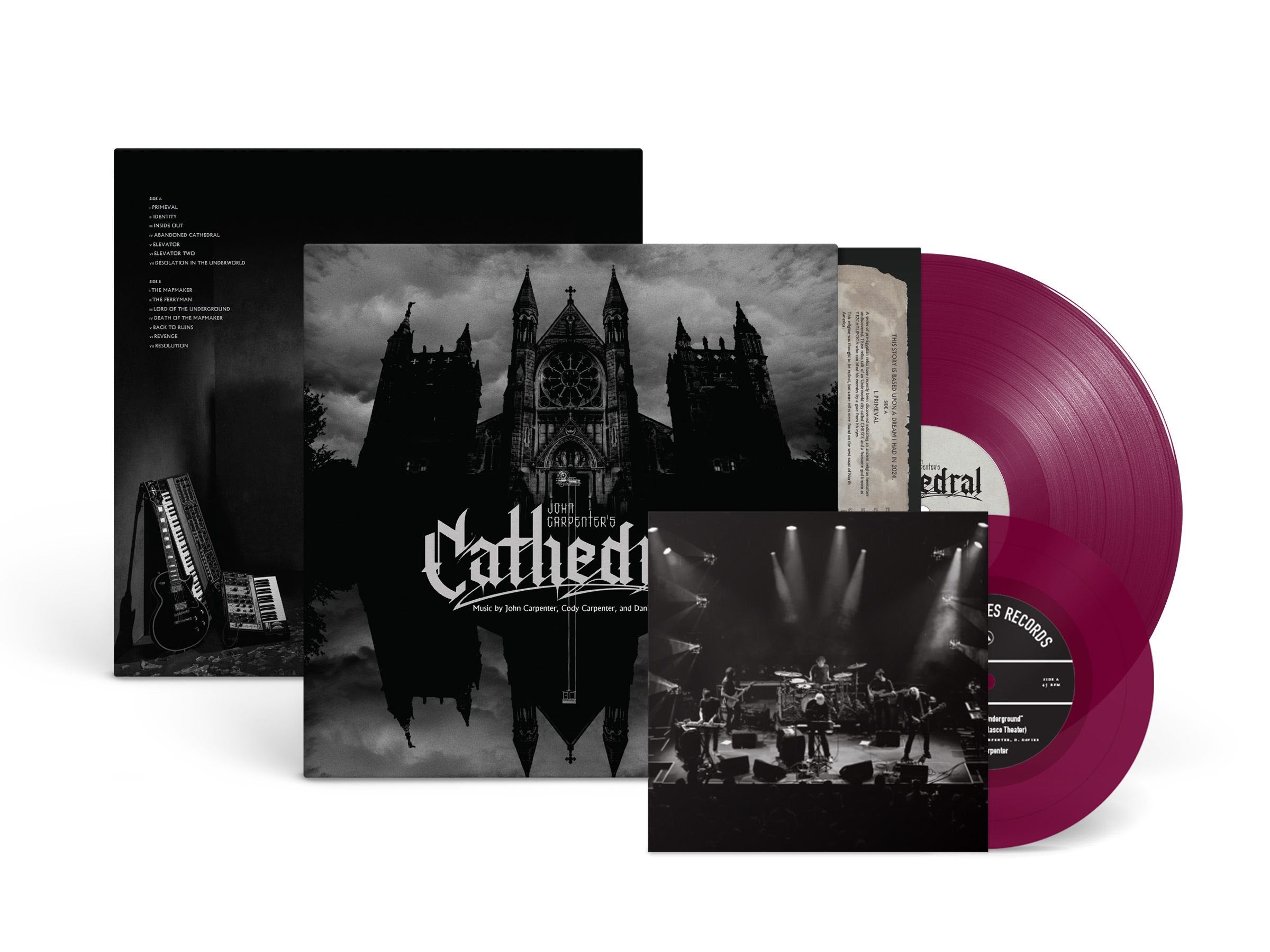 John Carpenter, Cody Carpenter & Daniel Davies - Cathedral (Amethyst Vinyl LP+7") PRE-ORDER - Out 8/7/26