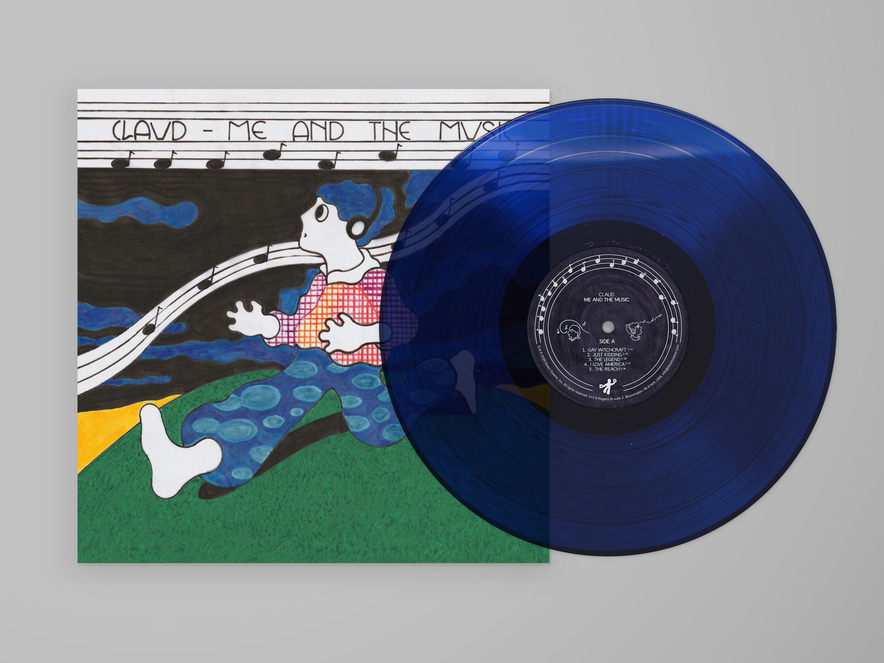 Claud - Me and the Music (Clear Blue Vinyl) PRE-ORDER - Out 10/23/26
