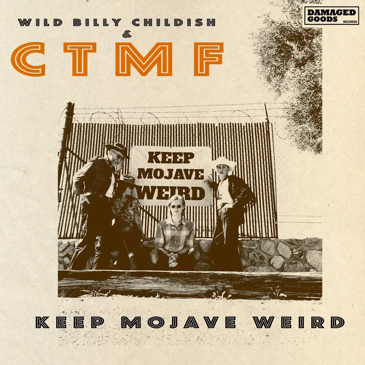 Wild Billy Childish & CTMF - Keep Mojave Weird (7" Vinyl EP) PRE-ORDER - Out 4/3/26