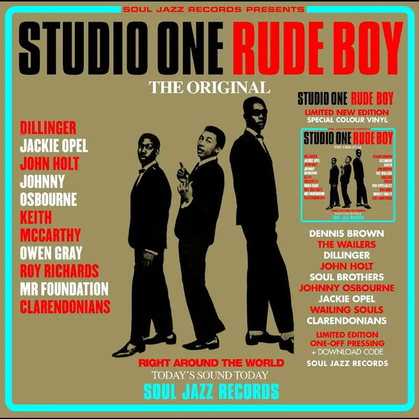 Soul Jazz Records presents - STUDIO ONE RUDE BOY (RED & CYAN VINYL)