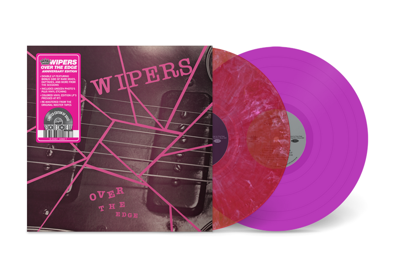 Wipers - Over the Edge: Anniversary Edition - RSD 2022-  2 x LP Set - Limited Edition Colored Vinyl w/ Etching
