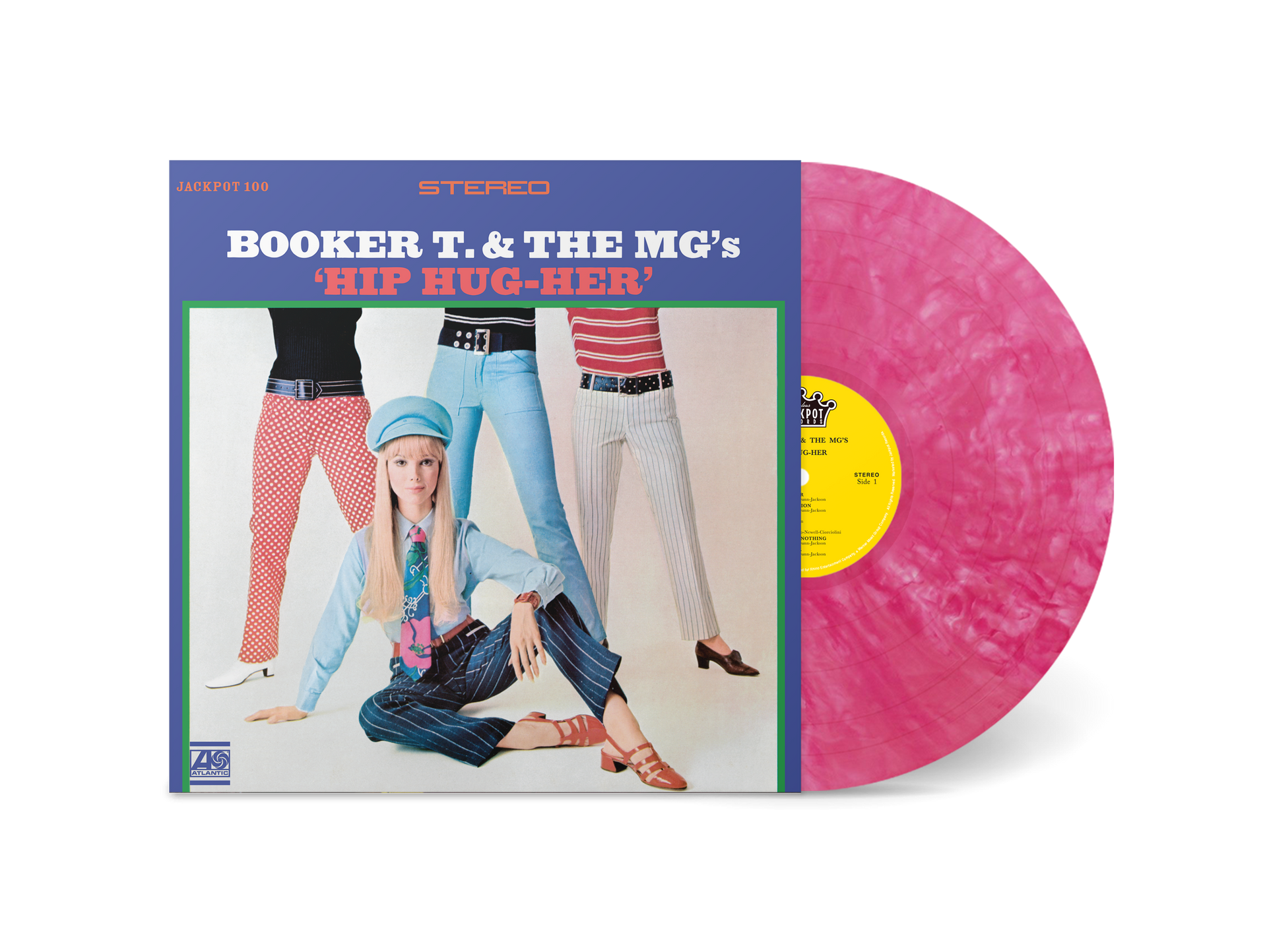 Booker T & the MG's - Hip Hug-Her (Jackpot Exclusive Pink/White Swirl Booker T & the MG's - Hip Hug-Her (Jackpot Exclusive Pink/White Swirl